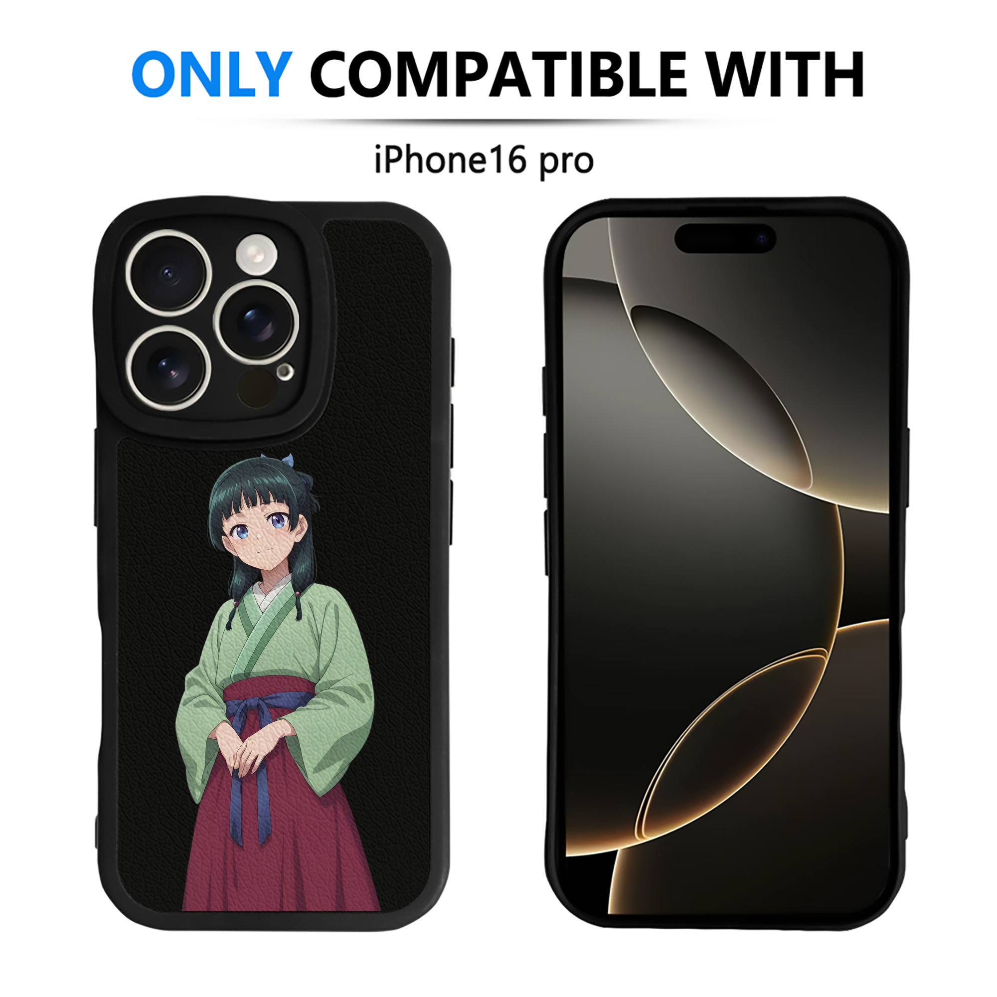 （画像用） 薬屋のひとりごと The Apothecary Diaries 【iPhone 16シリーズ対応】シリコンスマホケース（レザー調） 材質：シリコン